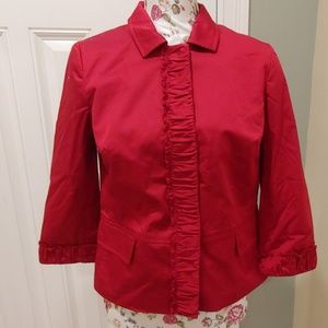 Talbots petite 8p red jacket